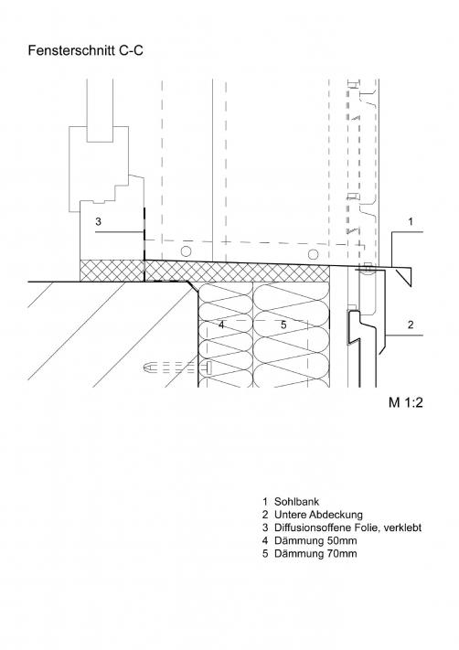 Fensterschnitt C-C